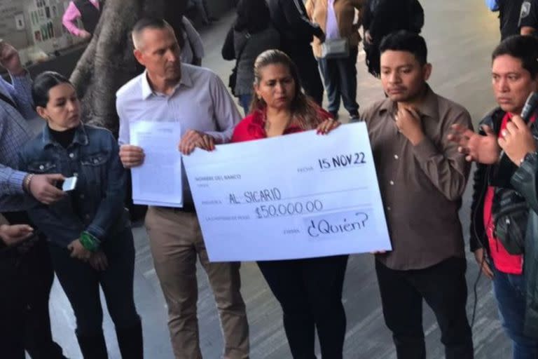 Ceci Flores cuando denunció ante la Fiscalía General de México las amenazas de muerte que a menudo recibe por su labor