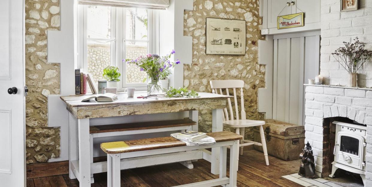 renovated norfolk cottage front room