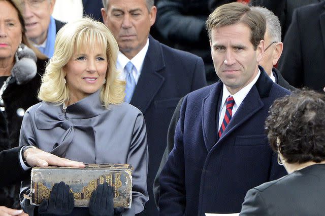 Shutterstock Jill Biden with stepson Beau Biden, whom she raised as her own