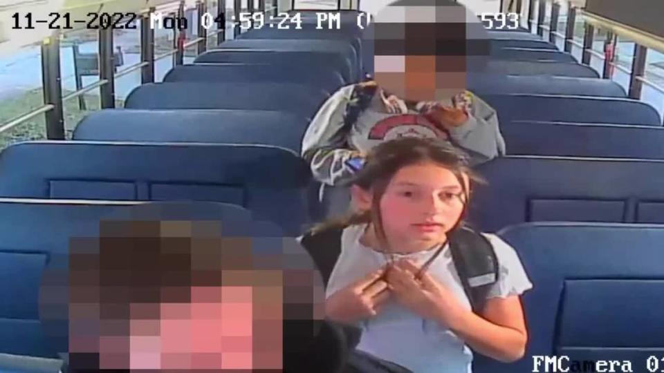 Surveillance video from 11-year-old Madalina Cojocari’s school bus shows she got off at her stop on November 21, 2022, at 4:59 p.m. This is the last time police have independent confirmation of when she was last seen