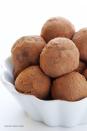 <p>These five-ingredient truffles are the best way to celebrate your Irish roots — or just your love of chocolate. </p><p>Get the <strong><a href="https://www.gimmesomeoven.com/5-ingredient-whiskey-dark-chocolate-truffles/" rel="nofollow noopener" target="_blank" data-ylk="slk:Whiskey Chocolate Truffles recipe;elm:context_link;itc:0;sec:content-canvas" class="link ">Whiskey Chocolate Truffles recipe</a> </strong>from Gimme Some Oven. </p>