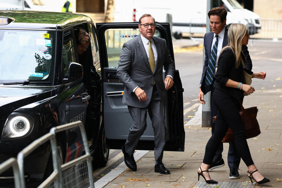 Actor Kevin Spacey walks outside the Southwark Crown Court on the day of his trial over charges related to allegations of sex offences, in London, Britain, June 30, 2023. REUTERS/Toby Melville     TPX IMAGES OF THE DAY