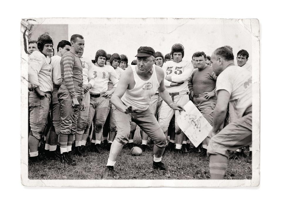 Francis Schmidt was known for his innovative — and often unusual — offensive schemes as coach of the Buckeyes from 1934 to 1940.ASSOCIATED PRESS FILE PHOTO
