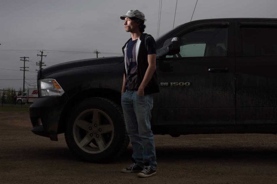 Michel Chamberland, who recorded his harrowing drive out of the Fort McMurray fires on his dash cam, is pictured in Edmonton, Alta., on Thursday, May 5, 2016. THE CANADIAN PRESS/Amber Bracken