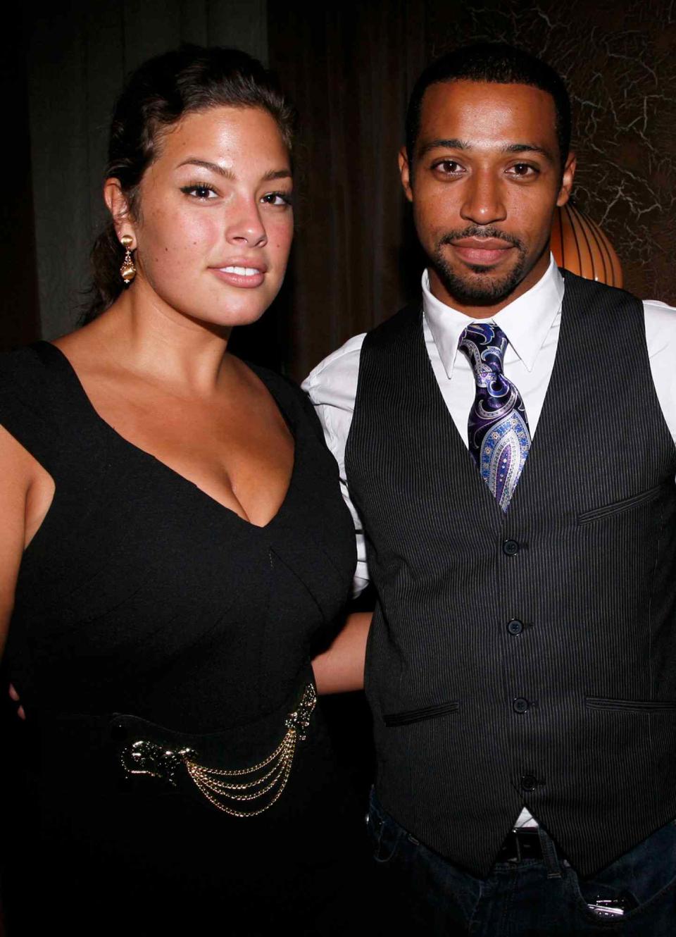 Ashley Graham, Justin Ervin attend FORD MODELS celebrates the publication of CRYSTAL RENN'S "Hungry" at SoHo Grand on September 8, 2009 in New York