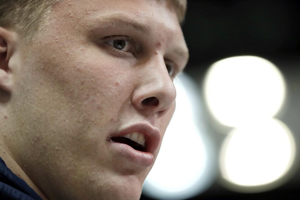 Utah OT Garett Bolles plays with fire after a tough childhood. (AP)