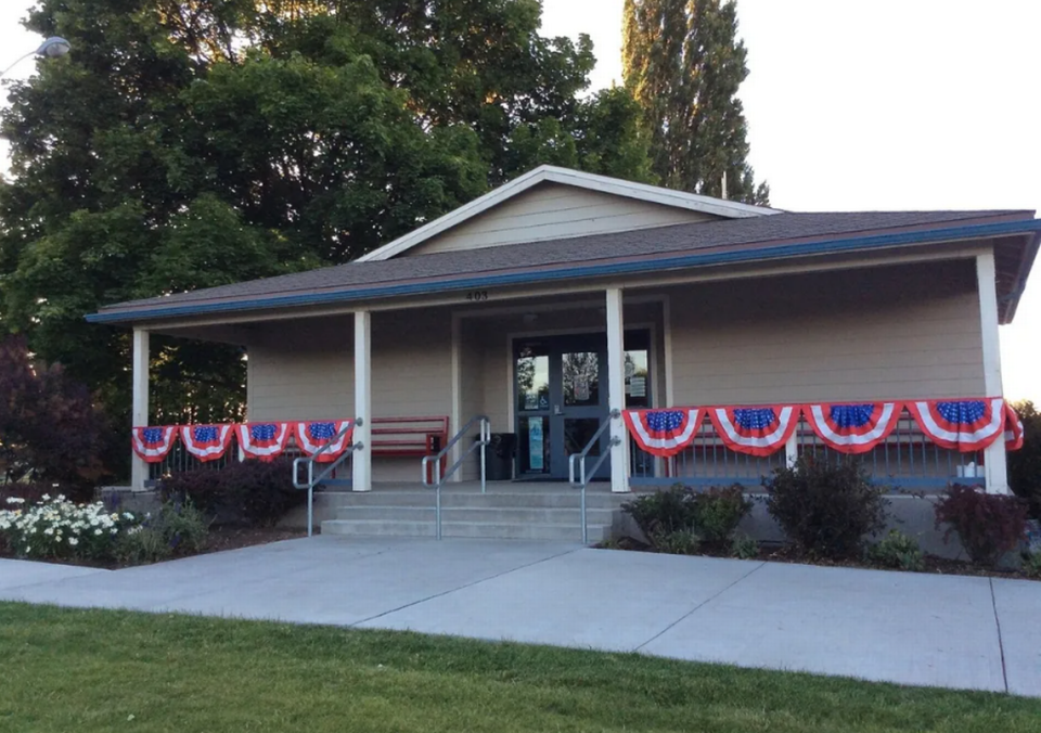 Exterior shot of the George Community Hall, a nonprofit organization in charge of many events and activities in George, WA. Courtesy: George Community Hall