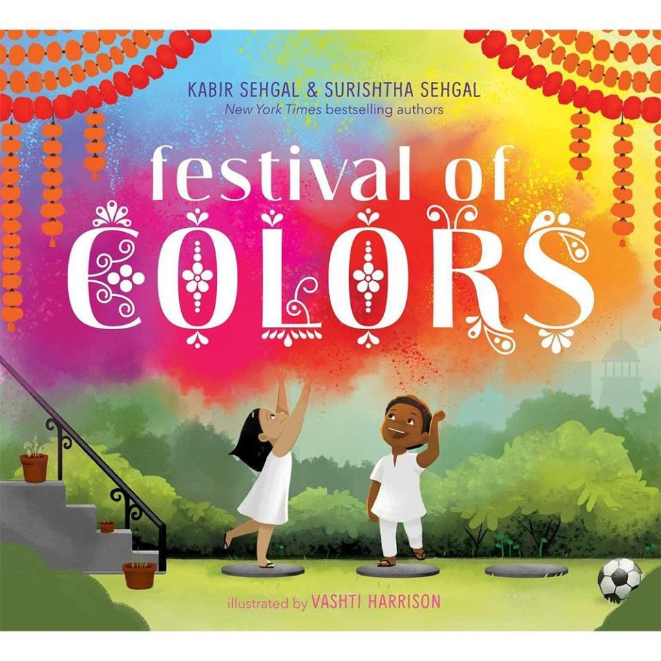 4) ‘Festival of Colors’ by Kabir Sehgal and Surishtha Sehgal, illustrated by Vashti Harrison