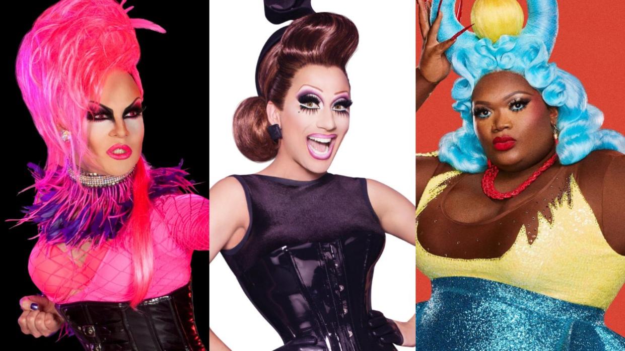 Nina Flowers; Bianca Del Rio; Kornbread on RuPaul's Drag Race