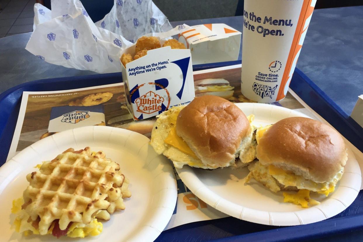 White Castle breakfast