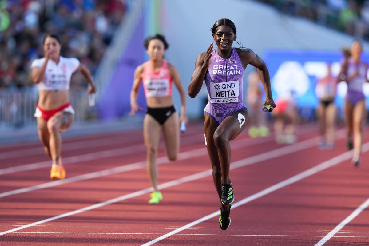 Great Britain’s Daryll Neita can be one of the world’s best, according to her coach. (Martin Rickett/PA) (PA Archive)