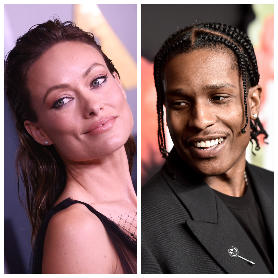 Olivia Wilde (left), like many of us, reveled in A$AP Rocky's (right) admiration of pregnant girlfriend Rihanna slaying her Super Bowl performance. But in doing so, she touched an extra-sensitive nerve for some people.