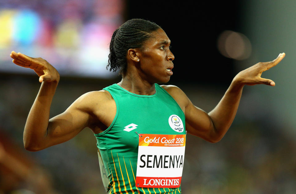 Caster Semenya on day nine of the Gold Coast 2018 Commonwealth Games.