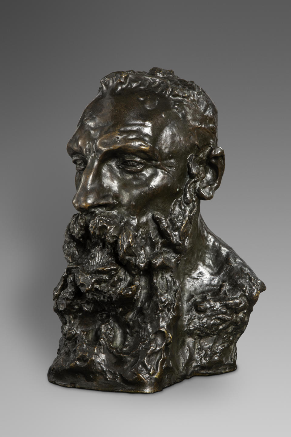 Camille Claudel - Sculpture - Bust of Rodin, modeled around 1886 to 1888, cast after 1898, bronze