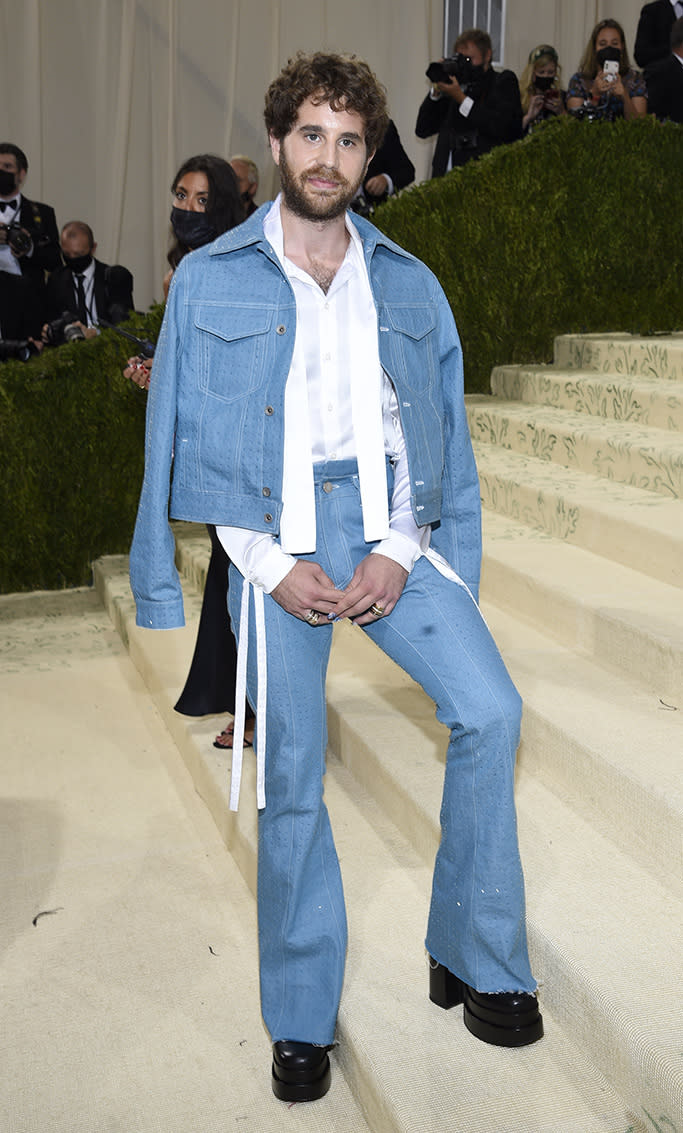 Ben Platt attends The Metropolitan Museum of Art’s Costume Institute benefit gala in Christian Cowan. - Credit: Invision