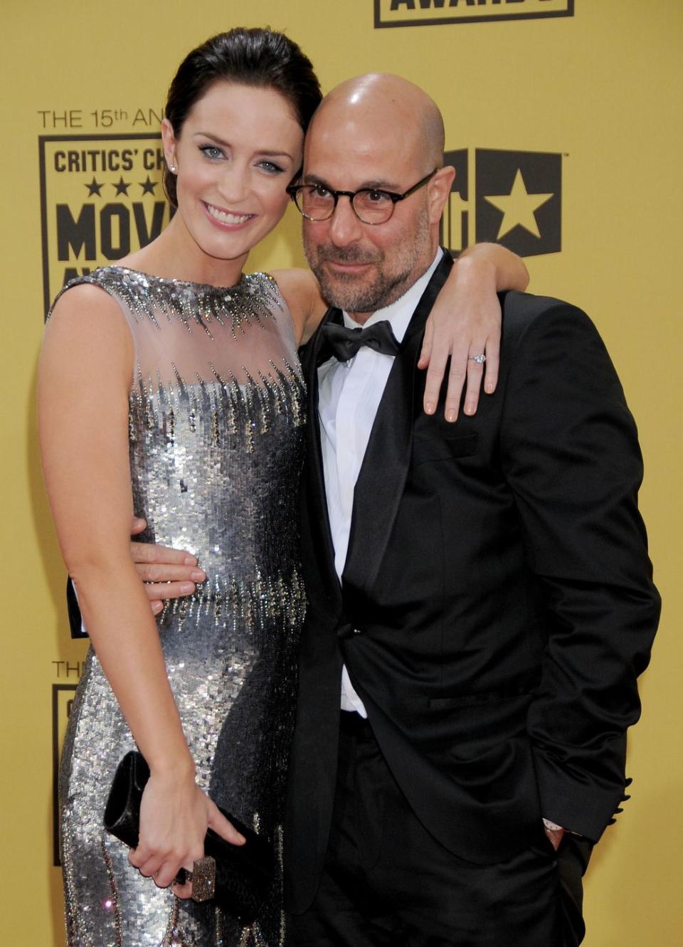 Emily Blunt and Stanley Tucci