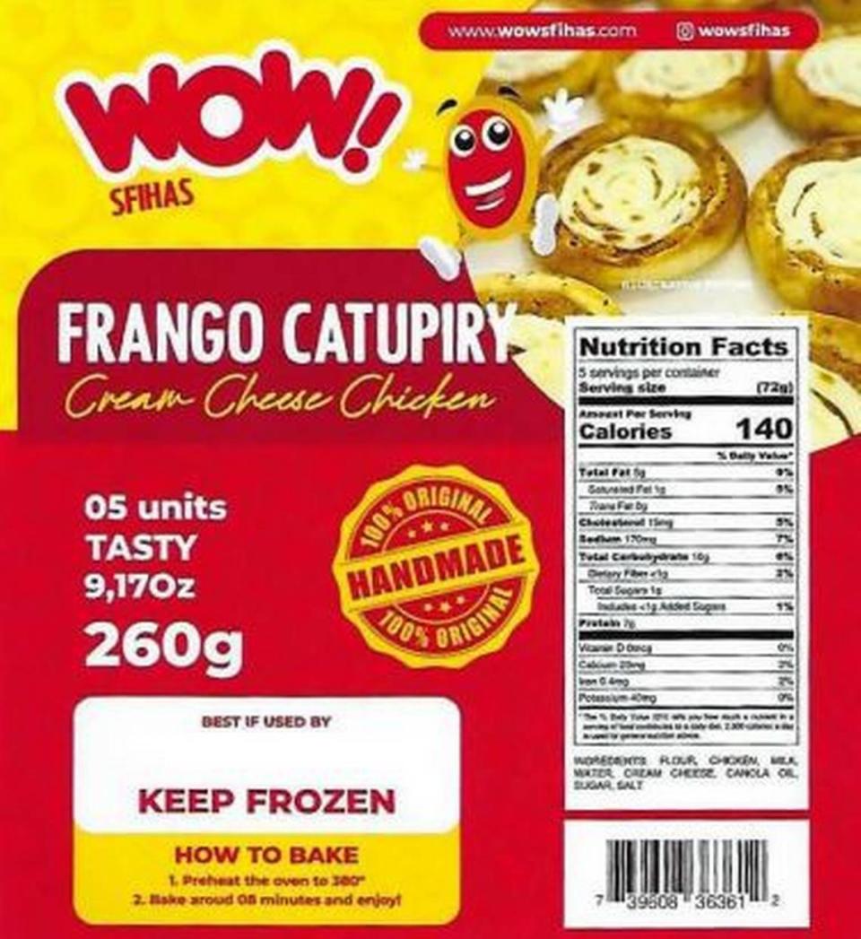 Wow Sfihas Frango Catupiry Cream Cheese Chicken