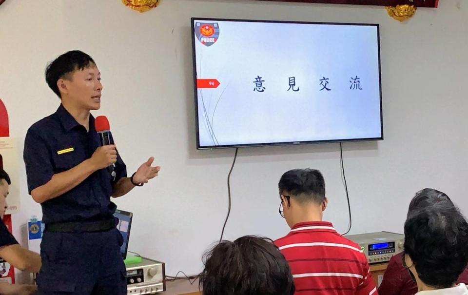 蘆竹分局社區治安會議是警民溝通的平台。圖：警方提供