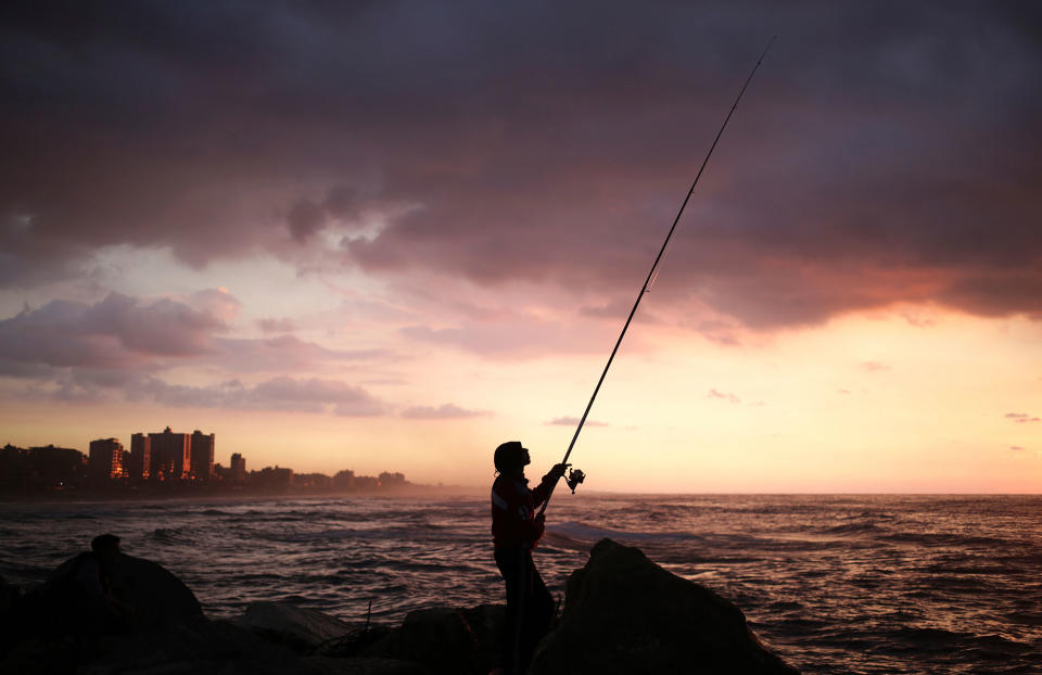 Sunset near Gaza City