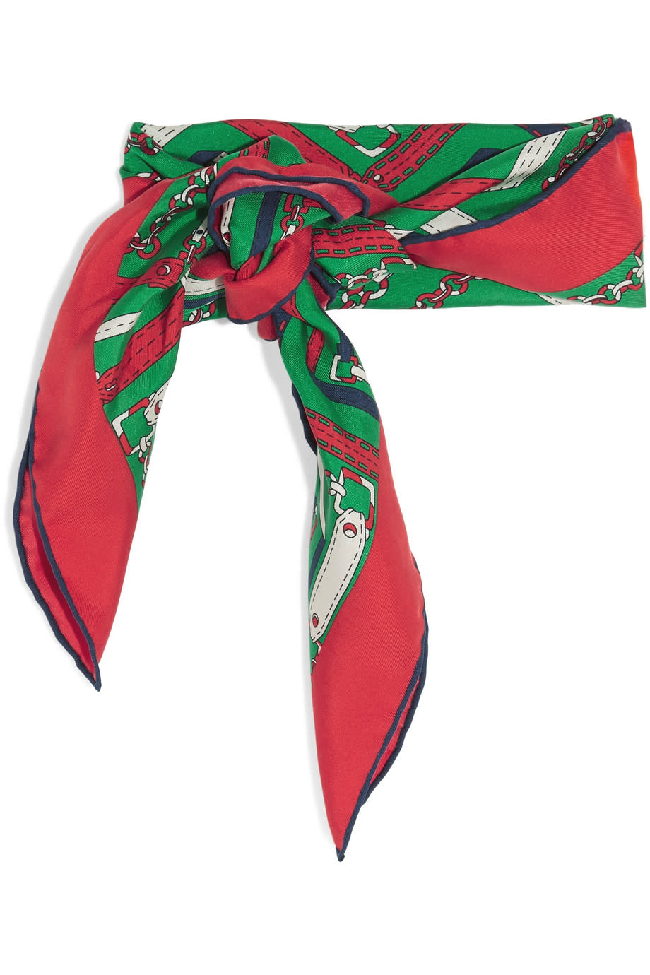 Gucci Printed silk-twill scarf