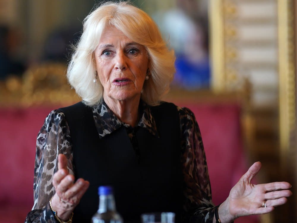 Königin Camilla bei ihrem jüngsten Auftritt im Buckingham Palast. (Bild: ddp/EMPICS/Yui Mok)