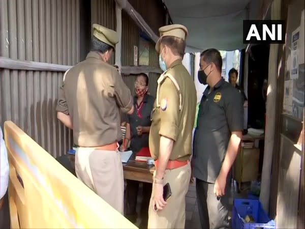 Police personnel at Ali Abbas Zafar's residence in Mumbai. (Photo/ANI) 