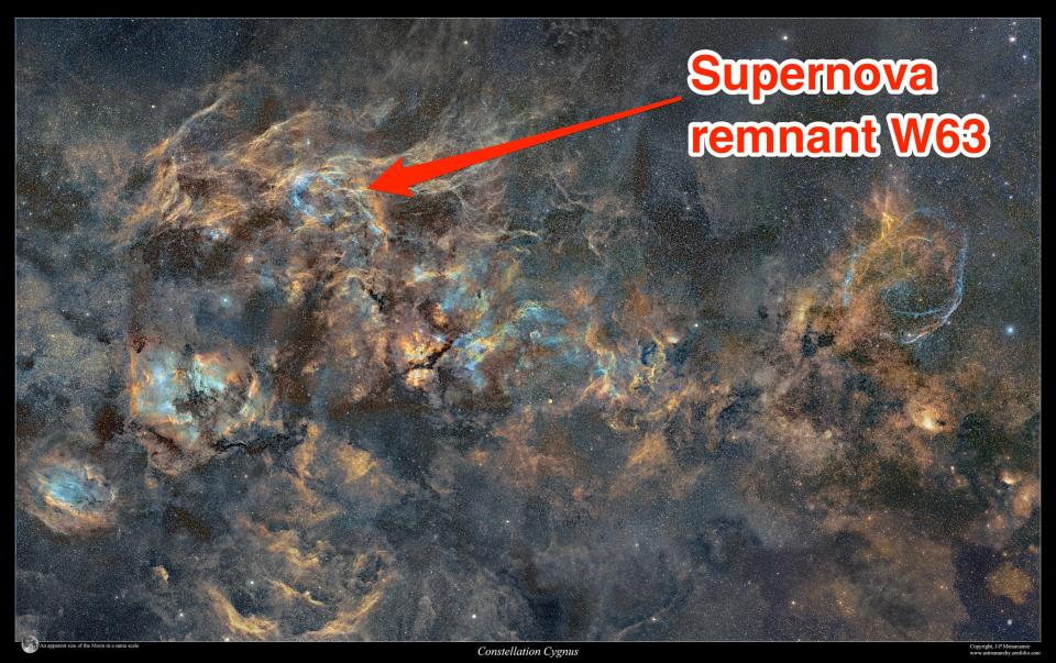 Cygnus Mosaic supernova remnant