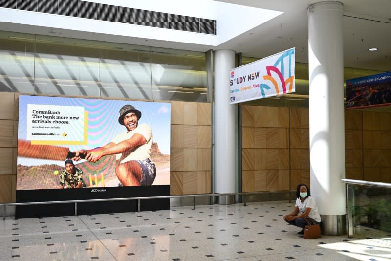 The international arrivals area at Kingsford Smith International Airport is seen after Australia implemented an entry ban on non-citizens and non-residents due to the coronavirus disease (COVID-19) in Sydney