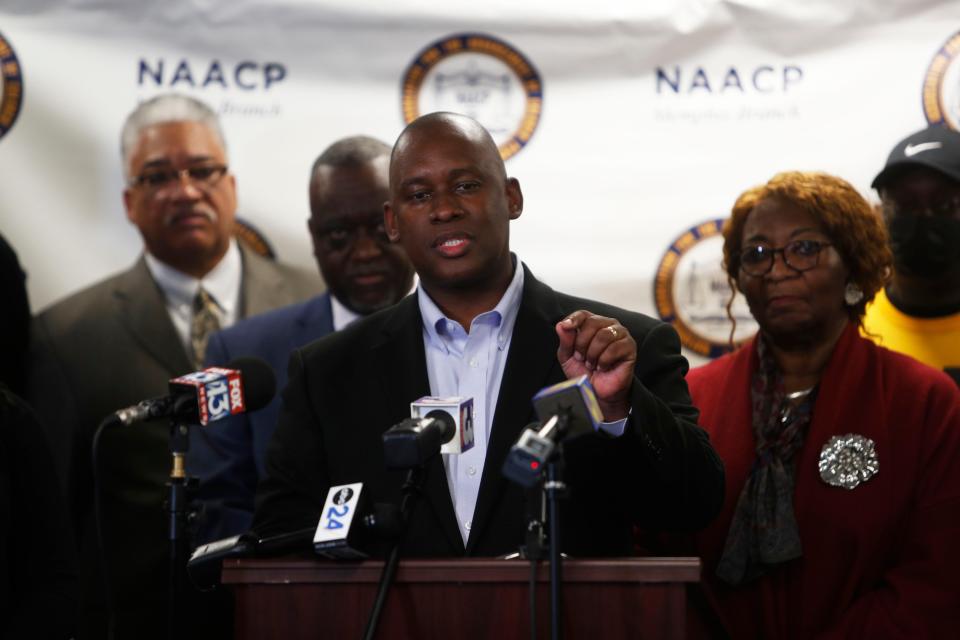 Commissioner Van Turner spoke at a press conference hosted by the NAACP Memphis Branch office on Sunday in relation to the beating death of Tyre Nichols by the Memphis Police Department.