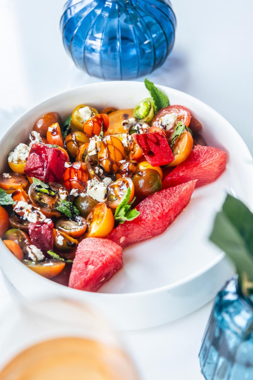 Summer heirloom tomatoes is on the menu at Maddy Rose, formerly Liberty House, in Jersey City