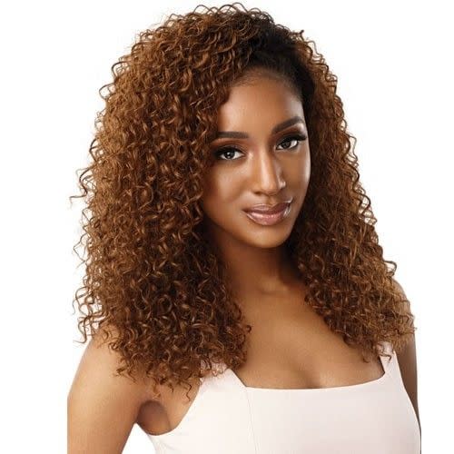 4) Quick Weave Wet & Wavy Half Wig