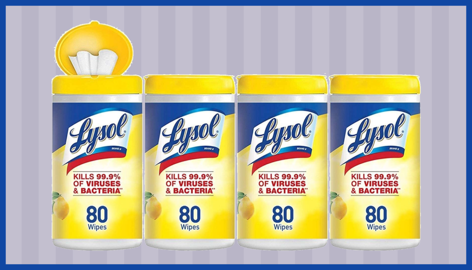 Now's your chance to stock up on Lysol Disinfecting Wipes without paying a fortune. (Photo: Amazon)