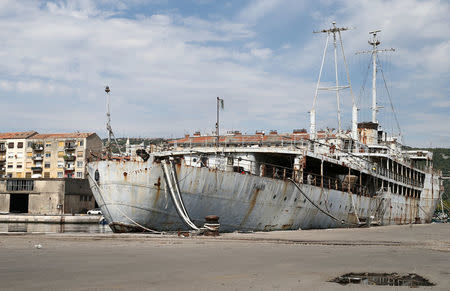 A general view of the yacht Galeb in the port city of Rijeka, Croatia, September 6, 2017. Picture taken September 6, 2017. REUTERS/Antonio Bronic