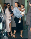 <p>It can’t be easy being a Kardashian baby. That’s why we’re glad North and Penelope have each other — to <a href="http://www.dailymail.co.uk/tvshowbiz/article-3581519/North-West-Penelope-Disick-dancefloor-salsa-auntie-Khloe-Kardashian.html" rel="nofollow noopener" target="_blank" data-ylk="slk:salsa adorably together;elm:context_link;itc:0;sec:content-canvas" class="link ">salsa adorably together</a> and share toddler fashion tips now and to debrief about their legitimately bananas childhoods together later. Godspeed, baby girls. <i>(Photo: Getty Images)</i></p>