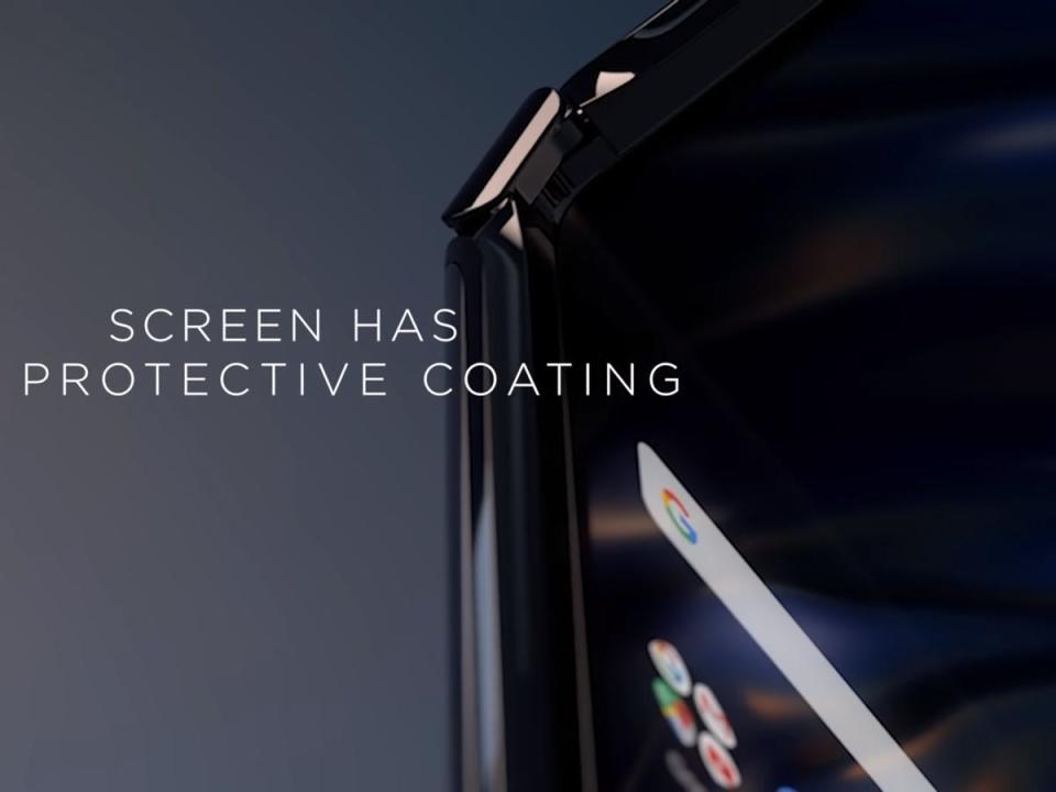 moto razr protective screen coating