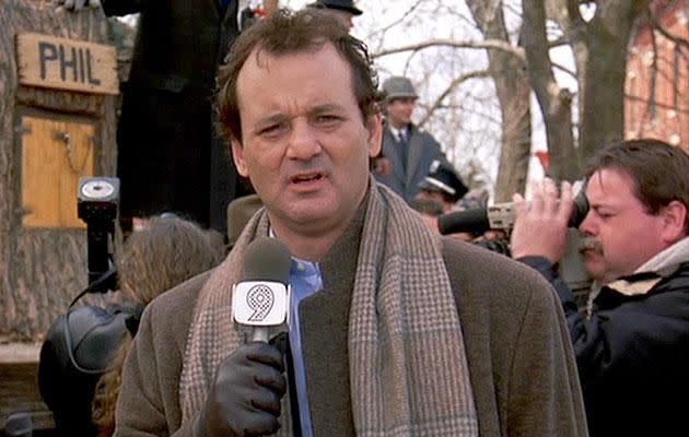 Jessica hopes audiences pick up on the reference to 1993 hit Groundhog Day. Source: Columbia Pictures