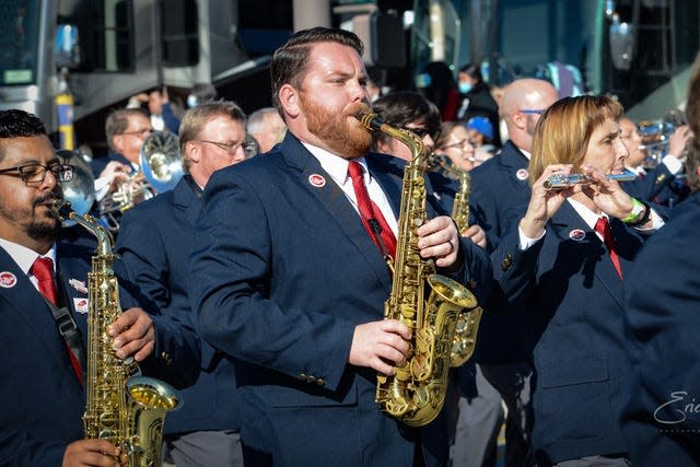 Founded in Pickerington, the Band Directors Marching Band gathered for the first time to march on Jan. 1, 2022 in the Rose Parade in Pasadena, Calif.