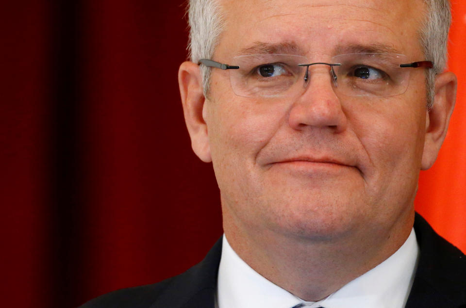 Australia's Prime Minister Scott Morrison is seen at the Istana in Singapore, June 7, 2019. REUTERS/Feline Lim