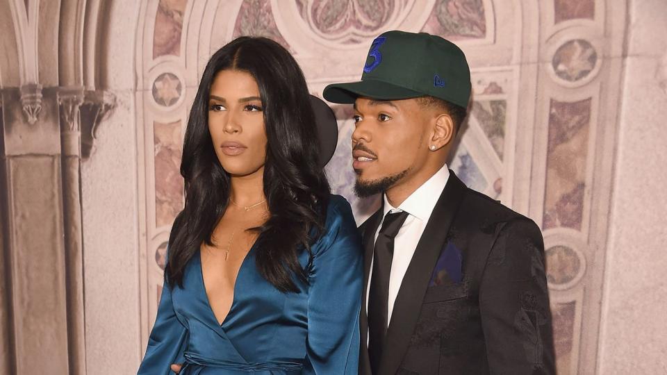 Kirsten Corley and Chance the Rapper attend the Ralph Lauren 50th Anniversary event during New York Fashion Week at Bethesda Terrace on September 7, 2018 in New York City
