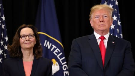 FILE PHOTO: Trump attends CIA swearing-in of Gina Haspel in Langley