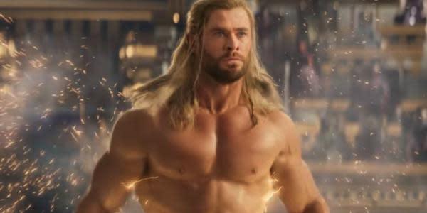 Escena sin camisa de Chris Hemsworth es la parte más reproducida del tráiler de Thor: Amor y Trueno