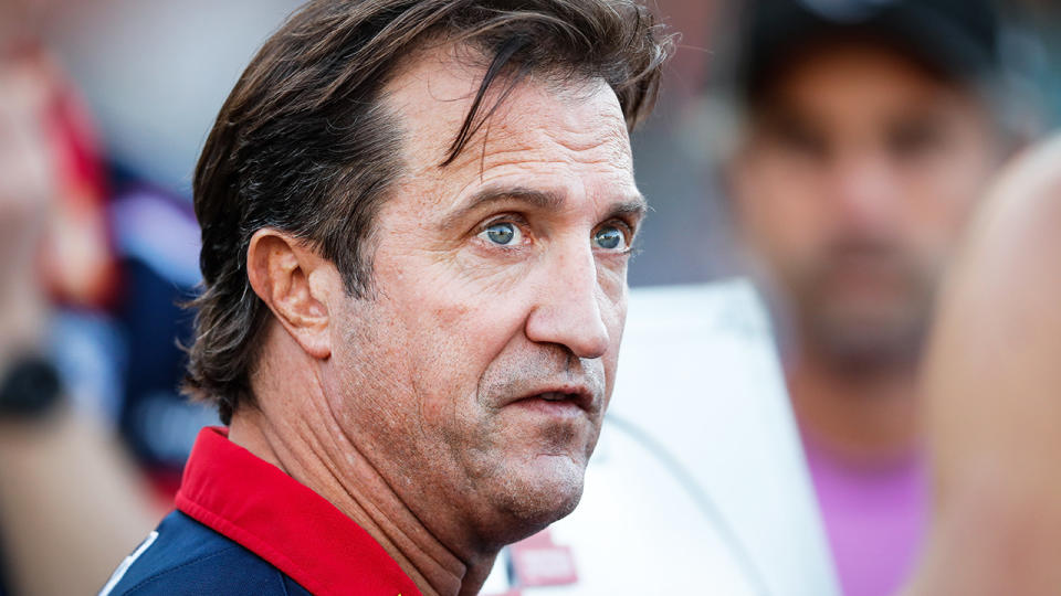 Western Bulldogs coach Luke Beveridge was one of two AFL coaches absent from a vote on the new medical substitute rule. (Photo by Matt Turner/AFL Photos via Getty Images)