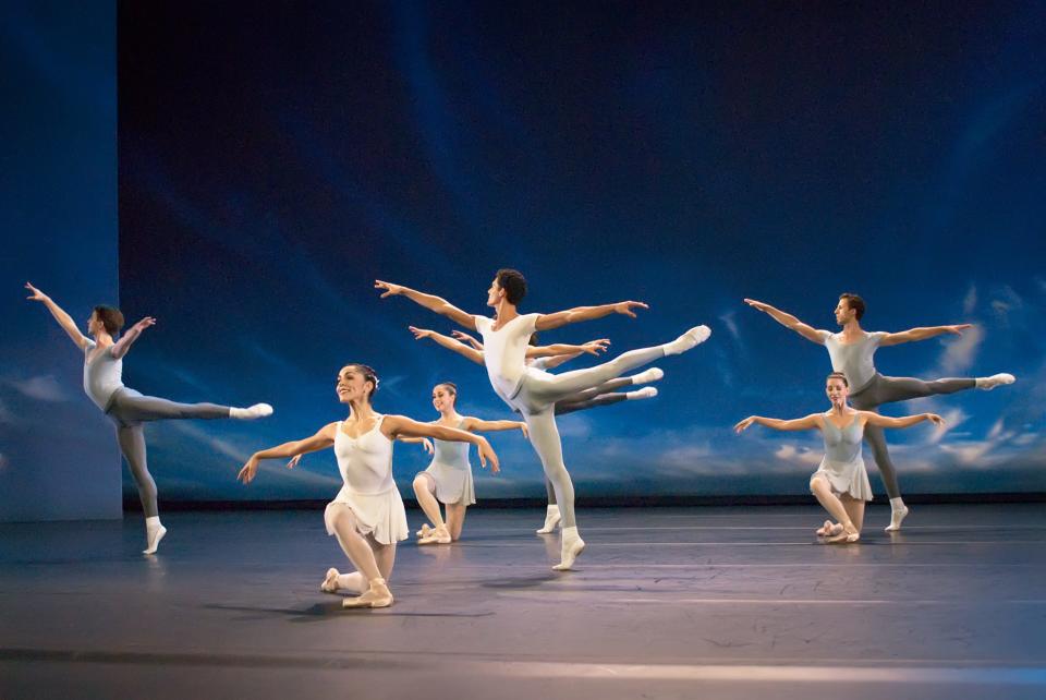 Miami City Ballet dancers In George Balanchine's "Square Dance."