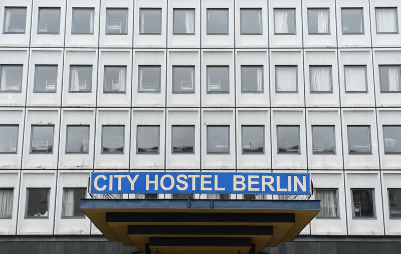 View of the City Hostel Berlin, on the grounds of the North Korean embassy, in Berlin