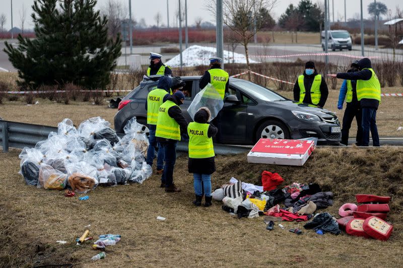 A crash of Ukrainian bus near Koszyce