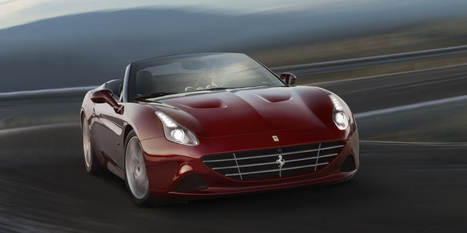 <p>The California name was always used on legendary V12 GT roadsters. <a rel="nofollow noopener" href="http://www.roadandtrack.com/new-cars/first-drives/reviews/a8028/2015-ferrari-california-t/" target="_blank" data-ylk="slk:The California T;elm:context_link;itc:0;sec:content-canvas" class="link ">The California T</a>—while a great car—doesn't meet our own stringent criteria for the name. We suggest 394t Miami. It has a 3.9 liter twin turbo V8 with four-valves per cylinder (394t), and it's the perfect Ferrari for Miami. When it's rainy, top up. When it's beautiful, top down in just a few seconds. A great all-weather Ferrari.</p><p><a rel="nofollow noopener" href="http://www.roadandtrack.com/new-cars/g6591/heres-what-every-ferrari-should-be-named/" target="_blank" data-ylk="slk:From Road & Track;elm:context_link;itc:0;sec:content-canvas" class="link ">From Road & Track</a></p>