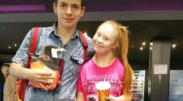 Maddie and Robbie at the movies. Souce: Facebook