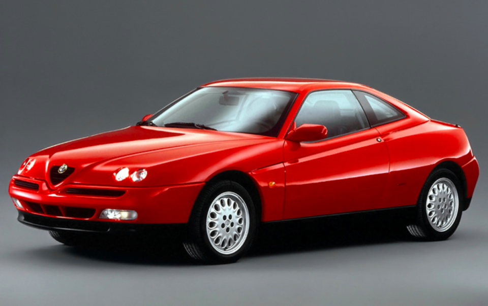 <p>Sure, it might have been front-wheel drive, but there's still a lot to love about Alfa's mid-'90s GTV coupe. It looks like a creature from space, and thanks to a lovely V-6 engine, makes a wonderful sound. Best of all, they'll be eligible for import into the U.S. starting this year. </p>