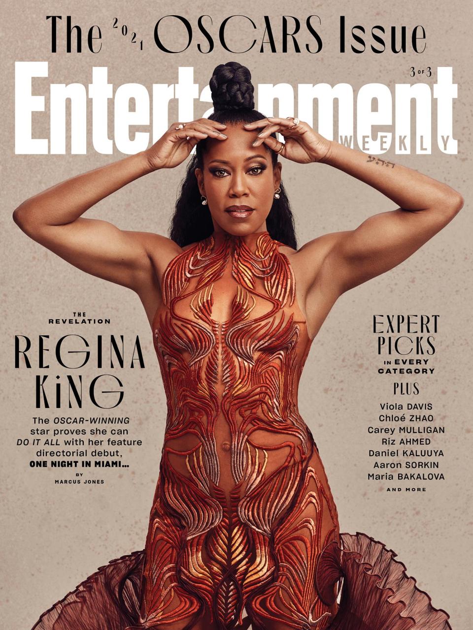 Regina King's EW Oscars issue cover