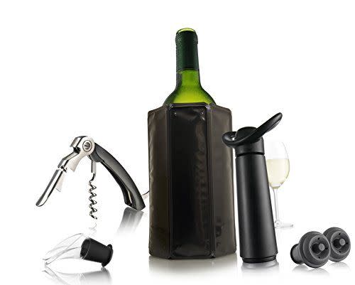 <p><strong>Vacu Vin</strong></p><p>amazon.com</p><p><strong>$21.99</strong></p><p>Save every bottle of open wine with this wine saver pump. Each pump comes with four vacuum bottle stoppers to keep up to four bottles crisp and fresh once opened for much longer than a traditional cork. Perfect for red or white wines, the air-tight seal removes air from the opened wine bottle, keeping wine tasting fresh for up to a week.</p>